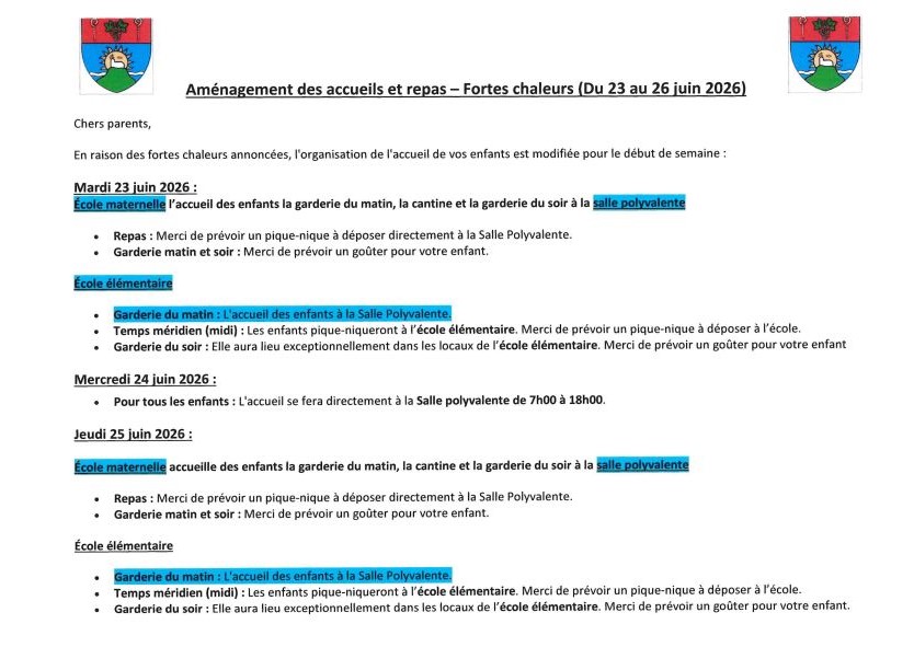Note aux parents