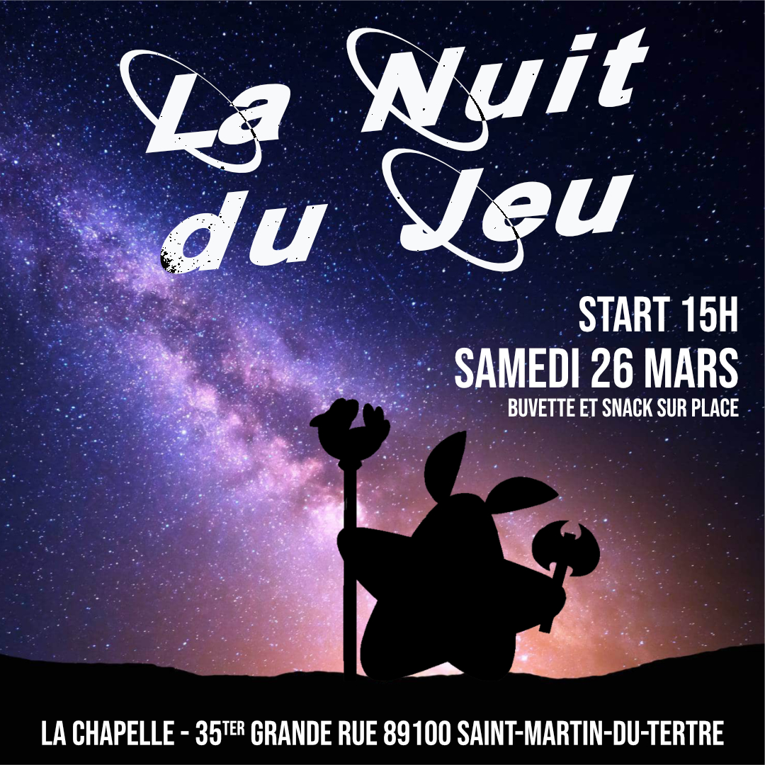 Affichette la nuit du jeu